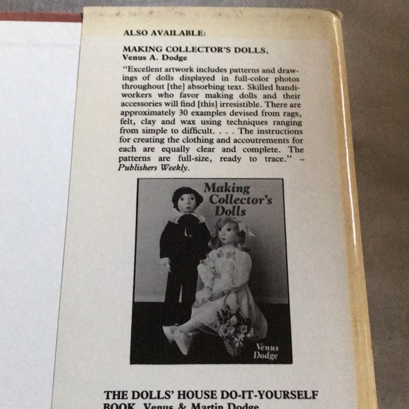 Vintage Making Old-Fashioned Dolls by: Venus Dodge - Picture 6 of 12